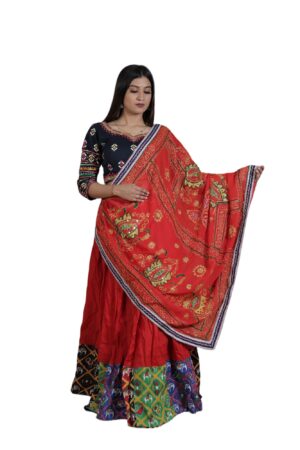 Cotton Lehenga Choli With Vintage Dupatta