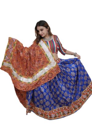 Navratri Chaniya Choli With Hand Embroidery vintage Dupatta