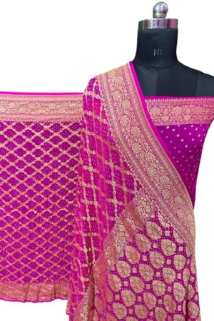 Rani Janglo Saree in Georgette