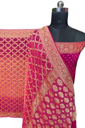 Rani Pinch Janglo Saree in Georgette