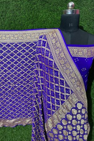 Megenta Janglo Saree in Georgette