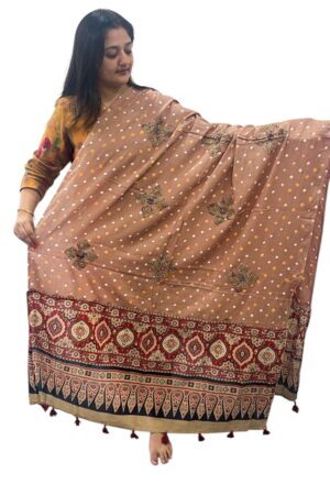 Bandhani Ajrakh Dupatta