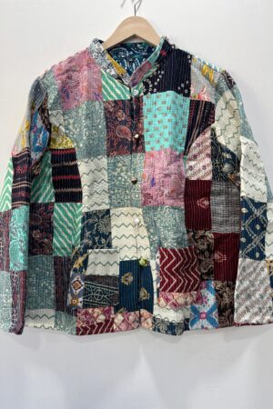 Patch Work Floral Quilted Jacket