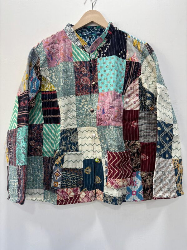 Patch Work Floral Quilted Jacket