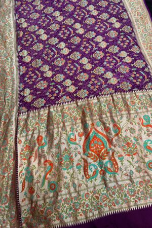 Pure georgette handloom shikargah rai bandhej sarees