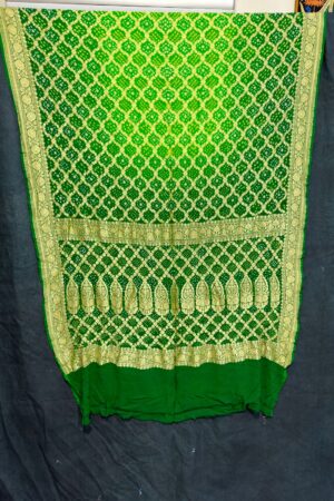 Green Janglo Saree in Georgette