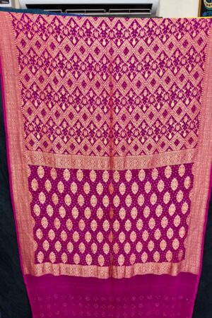 Pink Janglo Saree in Georgette