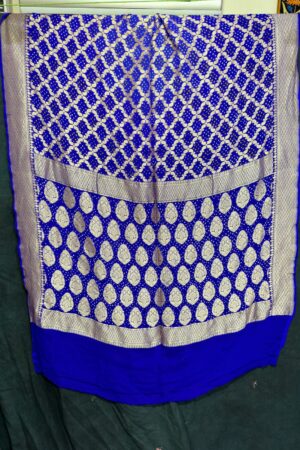 Blue Janglo Saree in Georgette