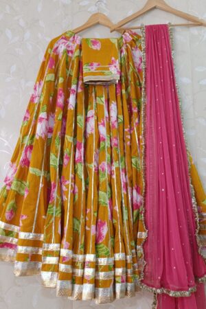 Cotton unstitched Navratri Chaniya Choli