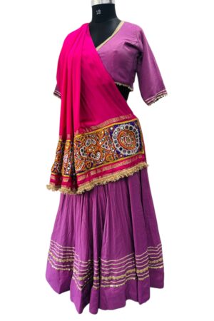 Roman Silk Hand Embroidery Chaniya Choli