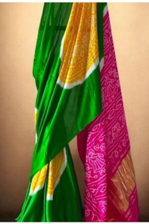 Pure Gaji Silk Rasmandal Raibandhej Saree