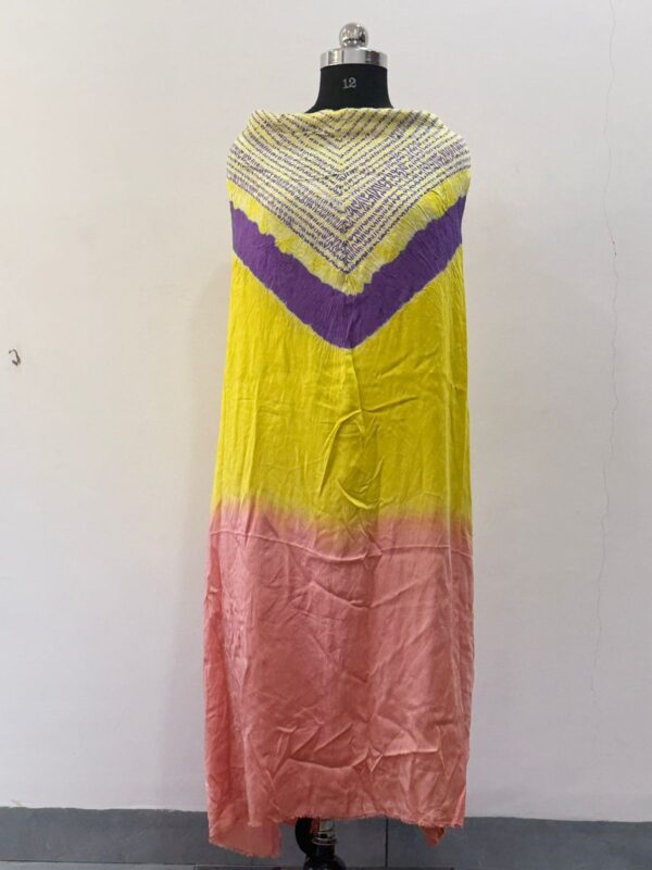 Yellow Light pink Ombre Kaftan Dress