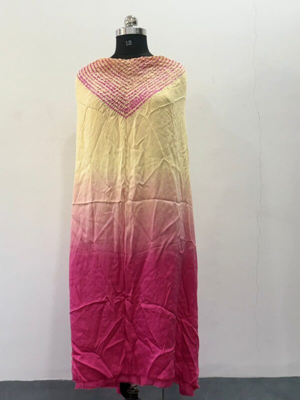 Cream Blush Pink Ombre Kaftan Dress