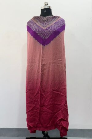 purple with Rose pink Ombre Kaftan Dress