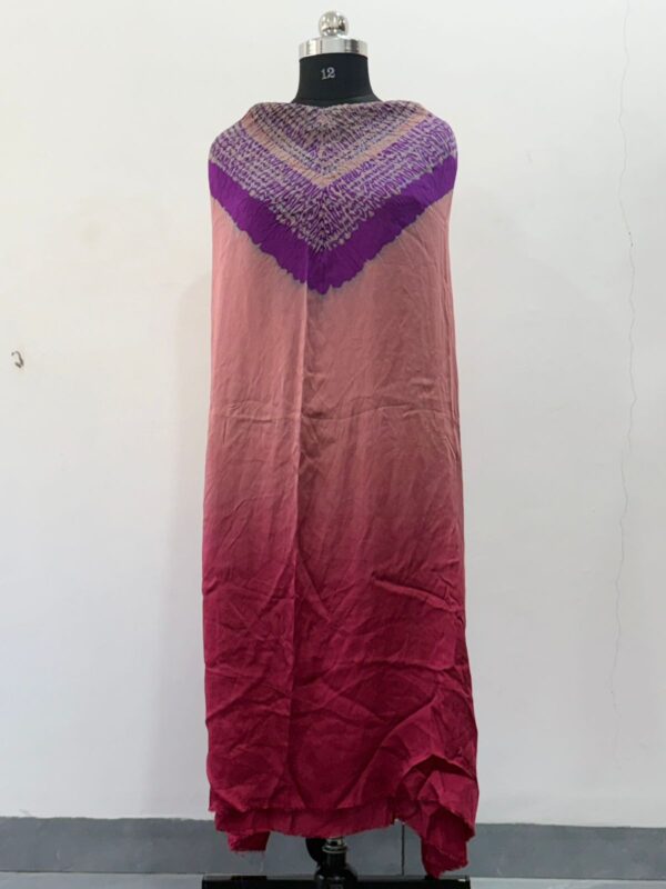 purple with Rose pink Ombre Kaftan Dress