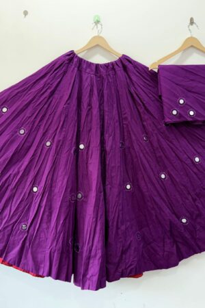 Navratri Special hand Embroidery Skirt With Blouse Full Flair