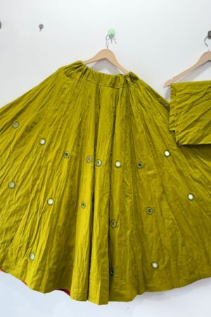 Navratri Special hand Embroidery Skirt With Blouse Full Flair