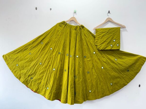 Navratri Special hand Embroidery Skirt With Blouse Full Flair