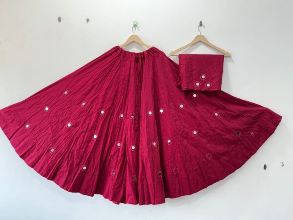 Navratri Special hand Embroidery Skirt With Blouse Full Flair