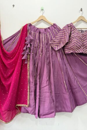Pure Roman Silk Lehenga Choli