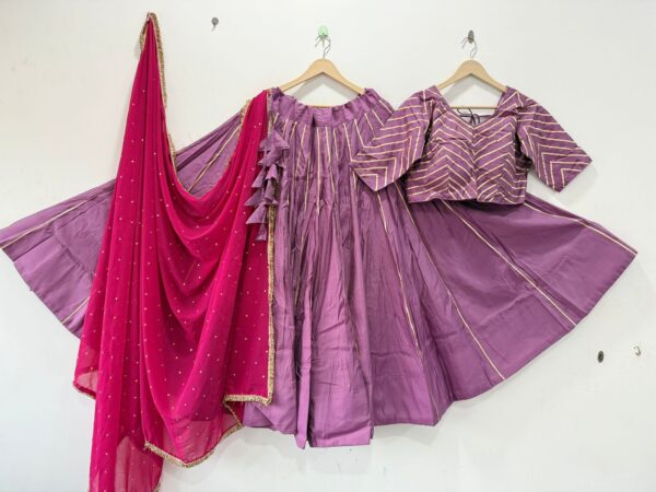 Pure Roman Silk Lehenga Choli