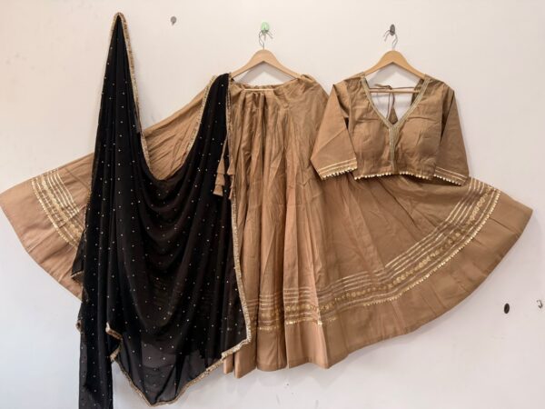 Chiku Roman Silk Lehenga Choli