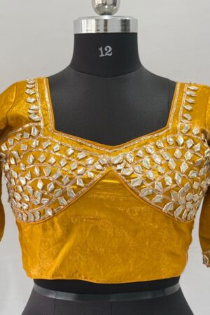 Yellow Rajasthan Aangi Blouse