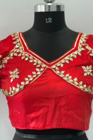 Red Rajasthan Aangi Blouse
