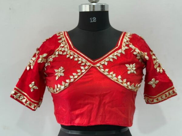 Red Rajasthan Aangi Blouse
