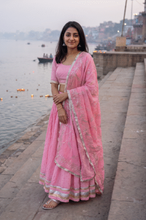 Elegant Parmpara Silk Lehenga Choli Set with Embroidered Dupatta