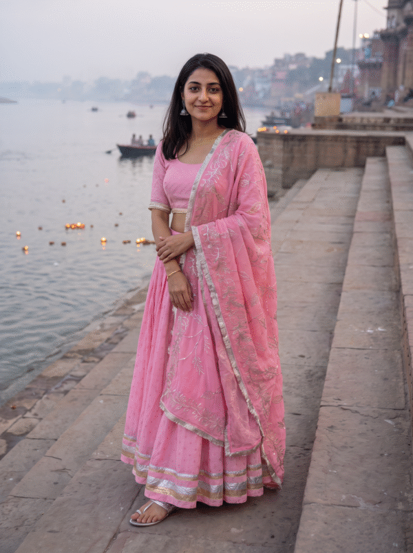 Elegant Parmpara Silk Lehenga Choli Set with Embroidered Dupatta