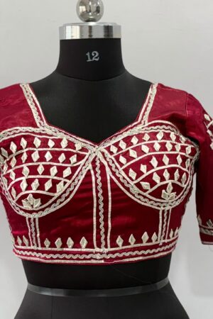 Maroon Rajasthan Aangi Blouse