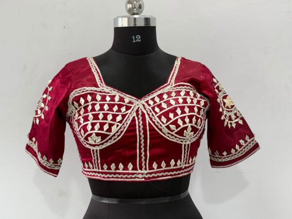 Maroon Rajasthan Aangi Blouse