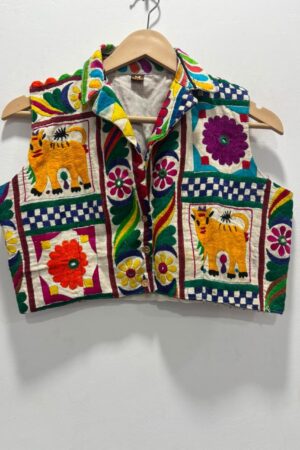 Handcrafted Kutchi Embroidered Jacket