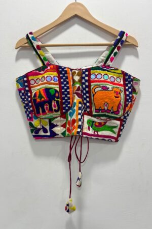 Premium Handcrafted Kutchi Embroidered Blouse