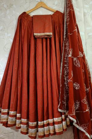 Elegant Parmpara Silk Lehenga Choli Set with Embroidered Dupatta
