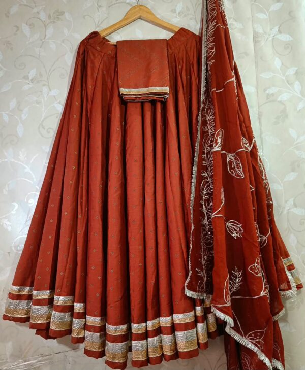 Elegant Parmpara Silk Lehenga Choli Set with Embroidered Dupatta