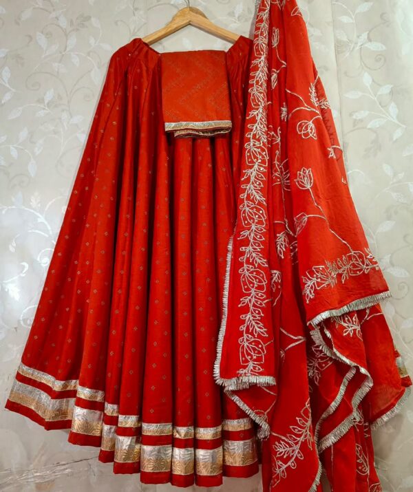 Elegant Parmpara Silk Lehenga Choli Set with Embroidered Dupatta