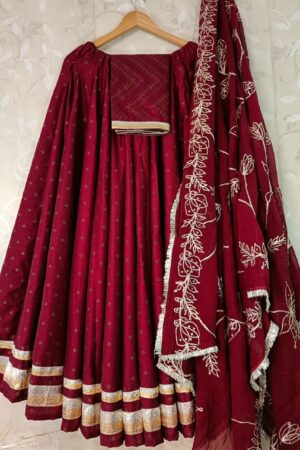 Elegant Parmpara Silk Lehenga Choli Set with Embroidered Dupatta