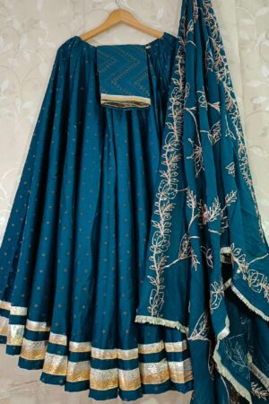 Elegant Parmpara Silk Lehenga Choli Set with Embroidered Dupatta