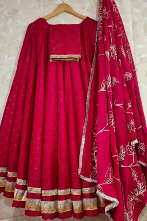 Elegant Parmpara Silk Lehenga Choli Set with Embroidered Dupatta