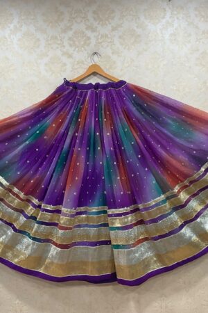 Rangoli Silk Full Flair Navratri Skirt