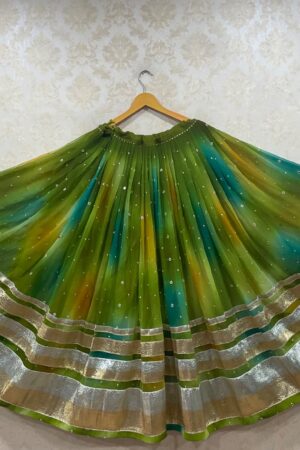 Rangoli Silk Full Flair Navratri Skirt