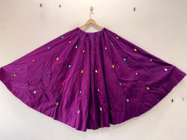 Navratri Special Hand Embroidery Cotton Skirt