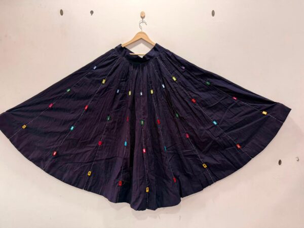 Navratri Special Hand Embroidery Cotton Skirt