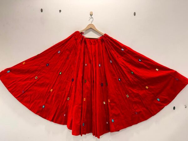 Navratri Special Hand Embroidery Cotton Skirt